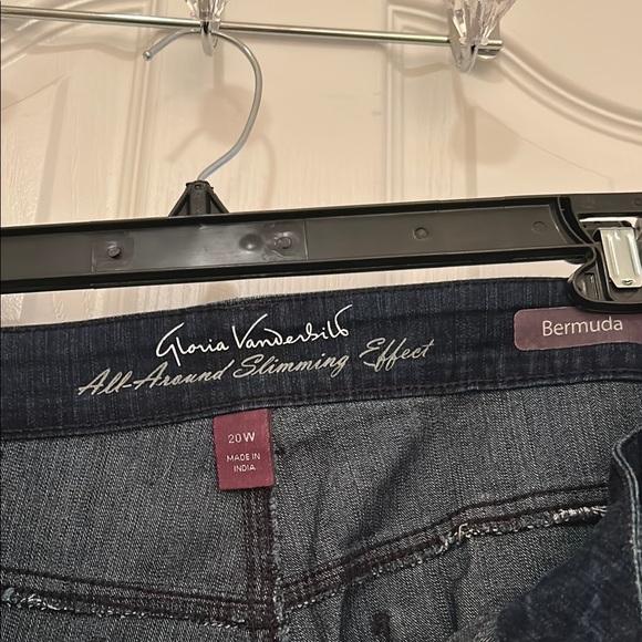 Dark Blue Denim Women's Shorts - Picture 3 of 3